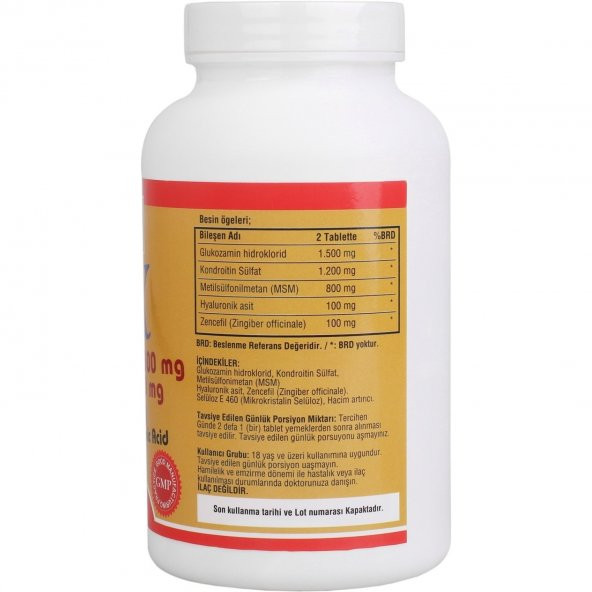 GOLDEN ARİZONA ATX Glucosamine Chondroitin Msm 2 KUTU 400 TABLET - Resim 3