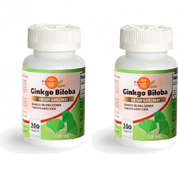 Force Nutrition Ginkgo Biloba 120 mg 200 Tablet x 2 Adet ürün görseli