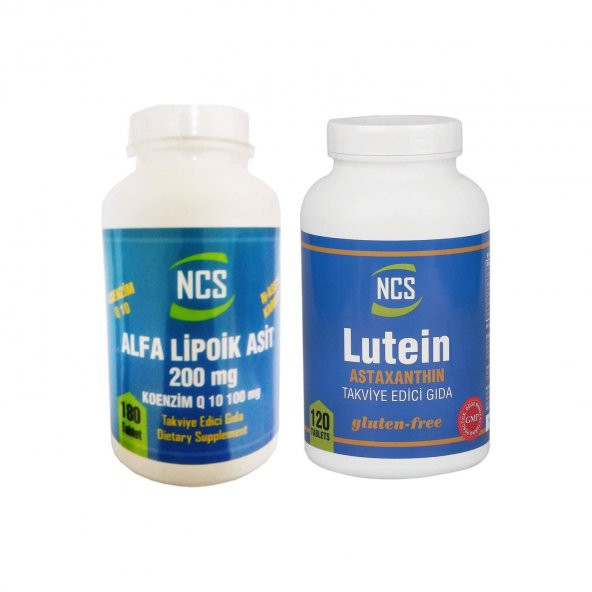 Ncs 2 li Set Alpha Lipoic Acid + Lutein Astaksantin ürün görseli