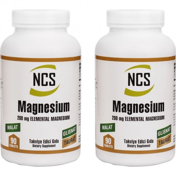 Ncs Magnesium Malat Glisinat Taurat 2 Kutu 180 Tablet