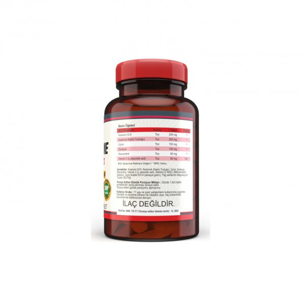 Nevfix Coenzyme Q10 200 mg Koenzim Q10 120 Tablet - Resim 2