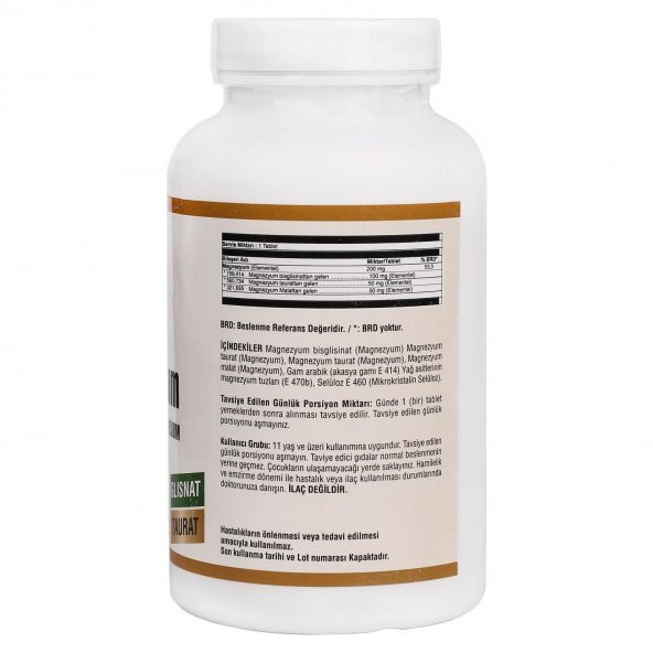 Ncs Magnesium Malat Glisinat Taurat 2 Kutu 180 Tablet - 3
