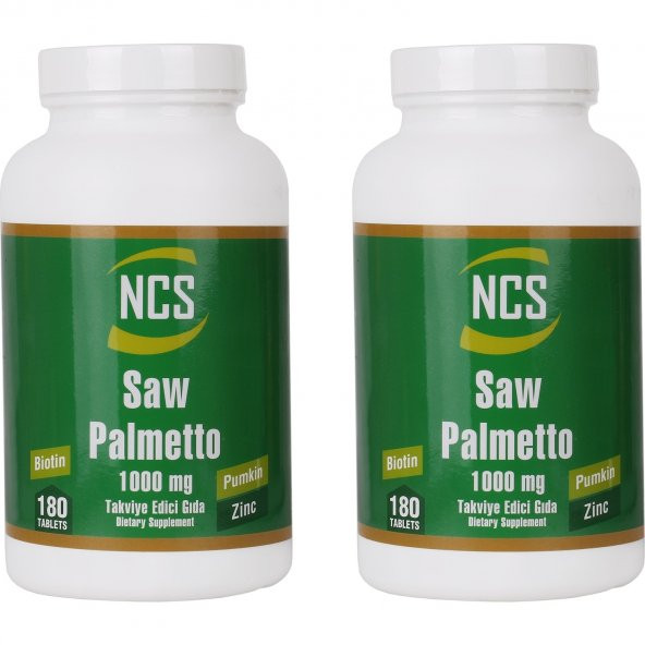 NCS Saw Palmetto 1000 Mg Pumpkin Biotin Zinc Complex 2 KUTU 360 TABLET ürün görseli
