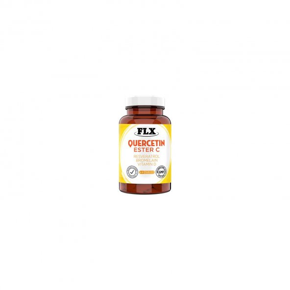 Flx Quercetin Complex Kuarcetin Ester C Bromelain Vitamin D Rutin Resveratrol Magnezyum Aserola 60 Tablet