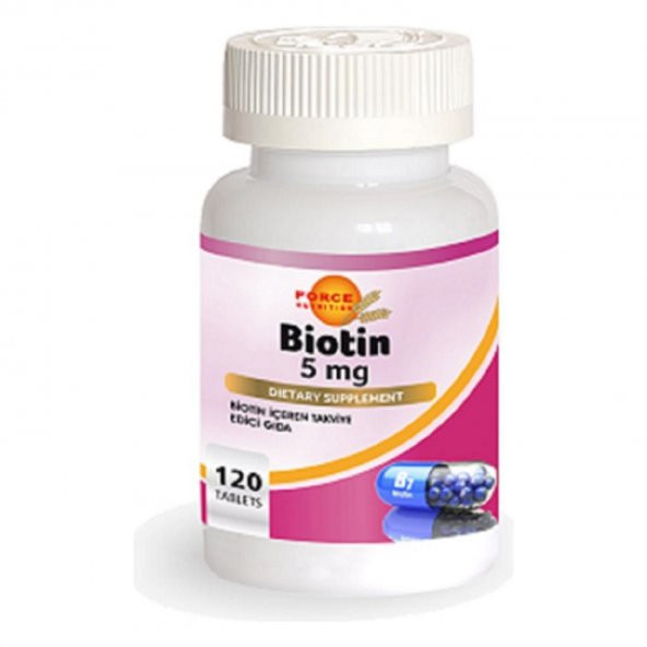 Force Nutrition Biotin 5 Mg 120 Tablet