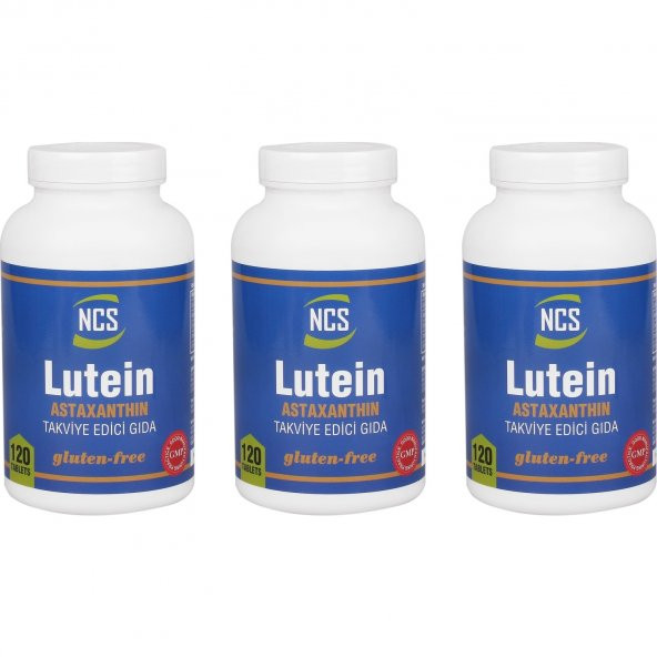 Ncs Lutein 15 Mg Astaxanthin (Astaksantin) 12 mg 3 KUTU 360 Tablet