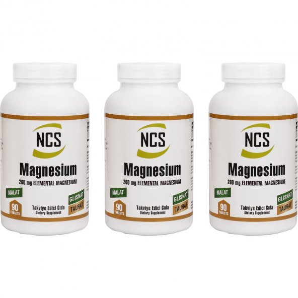 Ncs Magnesium Malat Glisinat Taurat 3 Kutu 270 Tablet - 1