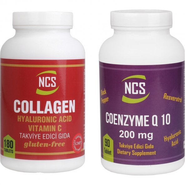 NCS COLLAGEN 1000 MG NCS COENZYME Q-10 200 MG 2 ÜRÜN BİRDEN ürün görseli