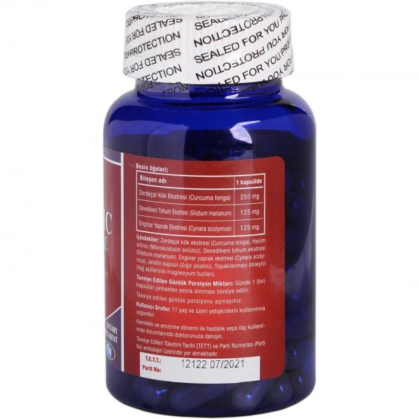 Vitapol Turmeric Milk Thistle Artichoke Gluten Free 100 Kapsül - 2