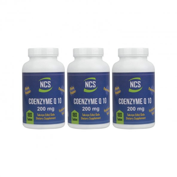Ncs Coenzyme Q-10 200 Mg 180 Tablet x 3 Adet
