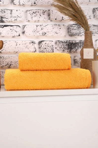 2 Parça Kadın / Erkek Banyo Duş Hamam Havlu Seti 90x150 Cm %100 Pamuklu - 7