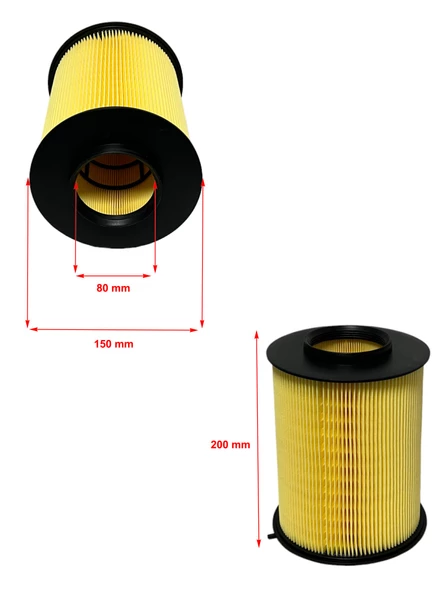 Ford C-Max, C-Max II, Grand C-Max Boru Tip 2007-2019 Hava Filtresi - Resim 2