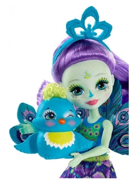 Enchantimals Patter Peacock Karakter Bebek - Resim 2