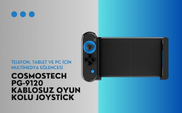 Cosmostech PG-9120 Kablosuz Mobil ve Tablet Oyun Kolu Gamepad Controller, Android Uyumlu - Resim 2