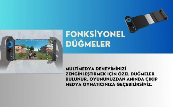 Cosmostech PG-9120 Kablosuz Mobil ve Tablet Oyun Kolu Gamepad Controller, Android Uyumlu - Resim 5