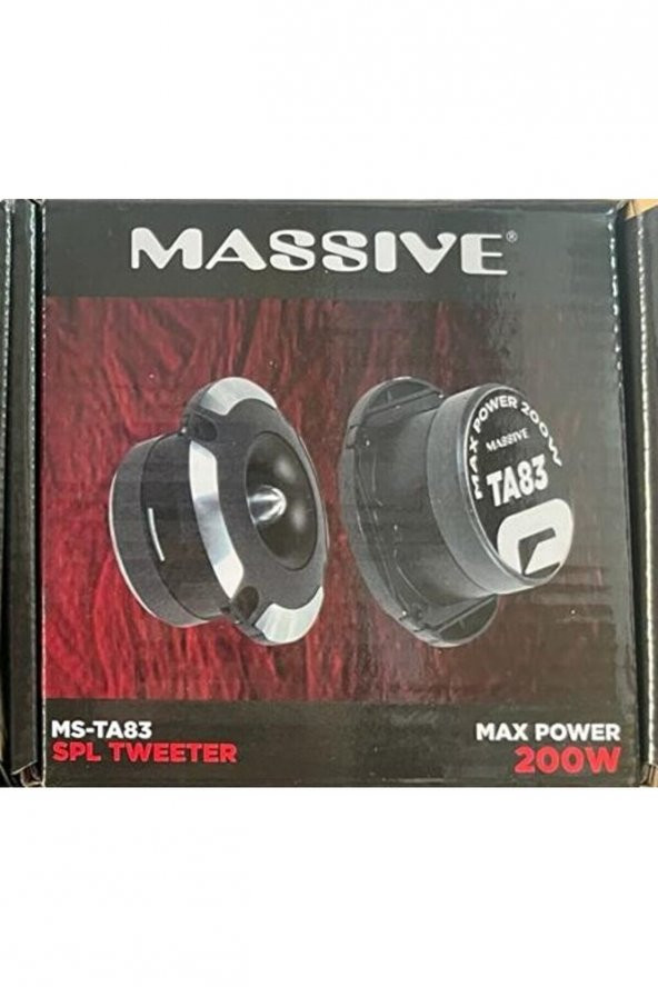 MASSİVE MS-TA83 SPL TWEETER 200 WATT MAXİMUM POWER ÇİFT FİYATI