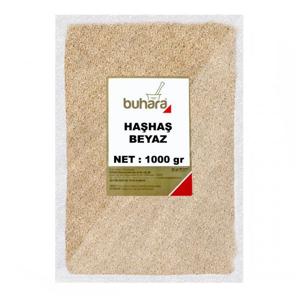 BUHARA HAŞHAŞ BEYAZ 1000 GR