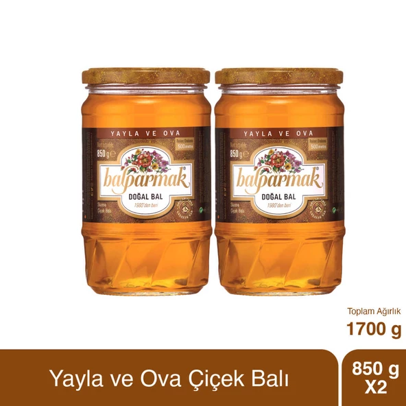 Balparmak Yayla ve Ova Çiçek Balı 850 g x 2 Adet