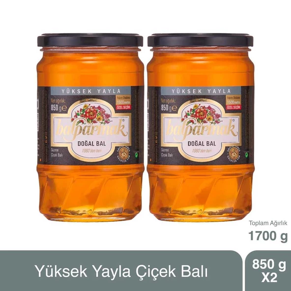 Balparmak Yüksek Yayla Çiçek Balı (Özel Seçim) 850 g x 2 Adet