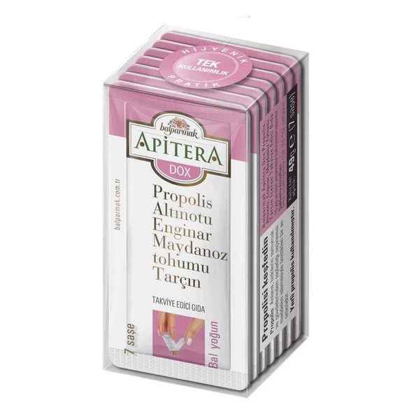 Apitera Dox 7 g x 7 Adet (Altınotu, Propolis, Enginar, Maydanoz Tohumu, Tarçın, Bal)