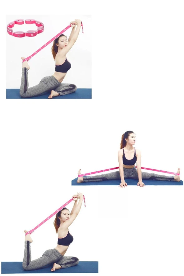 Ciwaa Pilates Yoga Jimnastik Egzersiz Esneme Kemeri - 2
