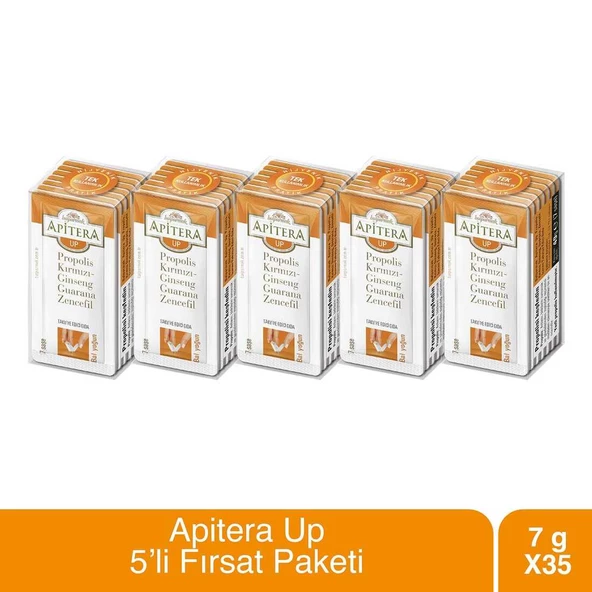 Apitera Up 7 g x 35 Adet (Propolis, Bal, Kırmızı Ginseng, Guarana)