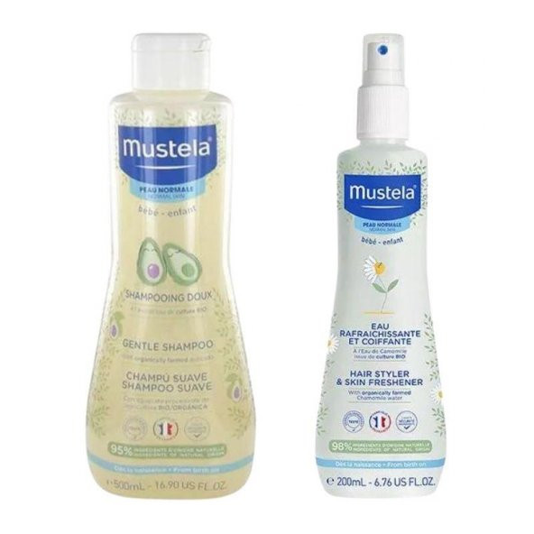 Mustela Banyo Seti (Gentle Shampoo 500 ml ve Skin Freshener)