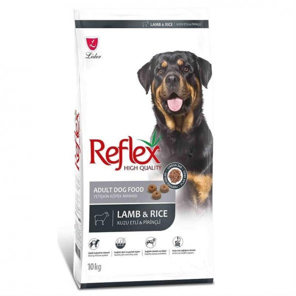 Reflex Kuzu Etli ve Pirinçli Yetişkin Köpek Maması 10 Kg