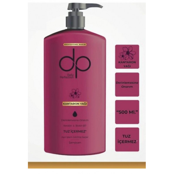 DP Daily Perfection Kantaron Yağı Tuzsuz Şampuan 500 ml