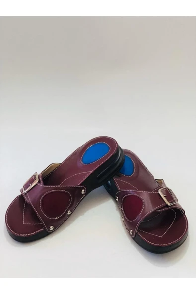 Iceman Vixen Pro Anatomik Hakiki Deri,air Taban,topuk Dikeni,kemik Çıkıntısı Ortapedik Bayan Terlik ürün görseli