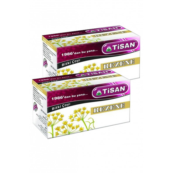 2 Kutu Tisan Rezene Bitki Süzen Poşet Çay 20'li x 2 - 1