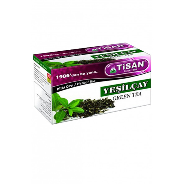 Tisan Yeşilçay Bitki Süzen Poşet Çay 20'li ürün görseli