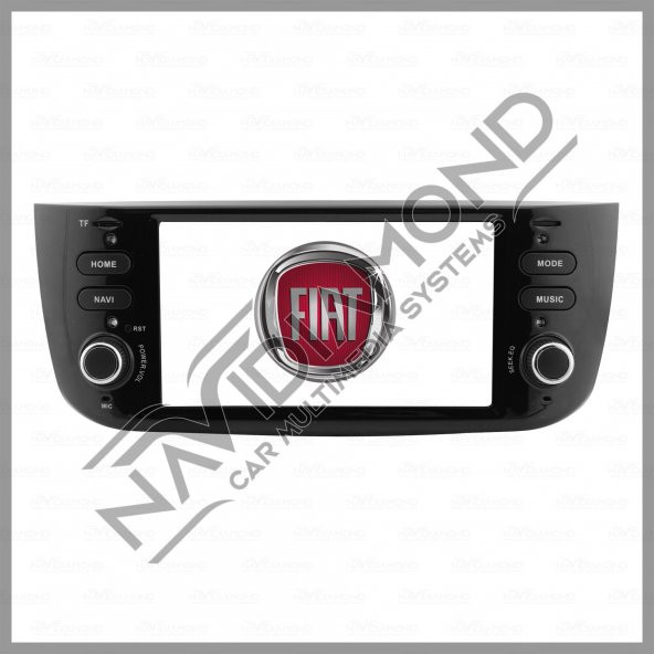NAVIDIAMOND FIAT PUNTO 7 INCH 4 GB RAM 64 GB HAFIZA ANDROID MULTIMEDIA TEYP - 1