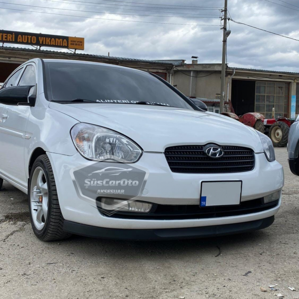 Hyundai Accent Era 2006-2012 Uyumlu Üniversal Astra H lip Esnek Ön Lip 2 Parça Tampon Altı Dil Karlık Ön Ek - 3