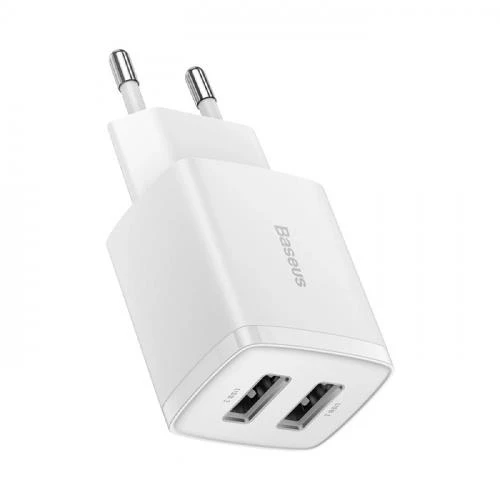 Baseus Super Şarj Akım Korumalı Çift Usb Girişli 10.5W Şarj Başlık Hızlı Şarj Cihazı