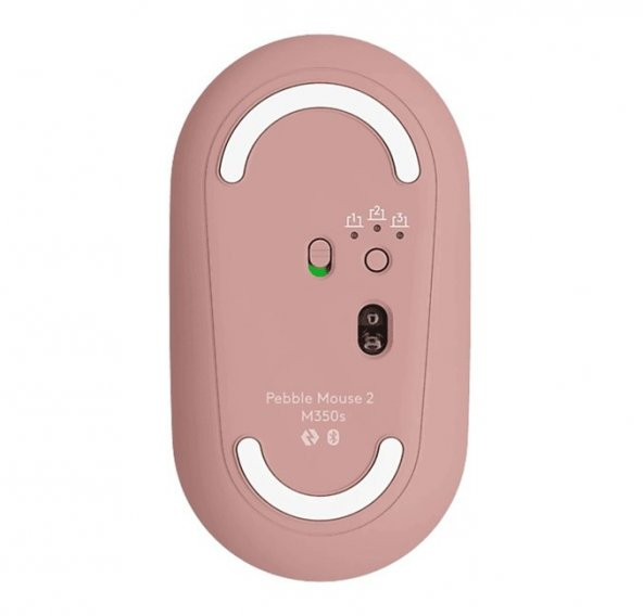 Logitech M350s Pebble 2 Pembe Bluetooth Mouse - 3