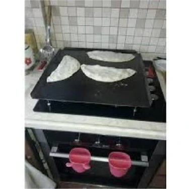 Cmt Ocak Üstü Kare Sac Tava Gözleme Yufka Ekmek Bazlama Sacı Mangal Köfte Saç Kavurma Tava - Resim 2