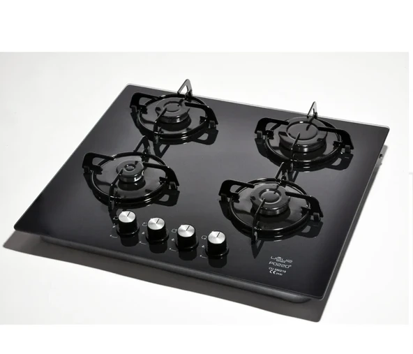 Uğur siyah cam ankastre doğalgazlı ocak çakmaklı ürün görseli 1