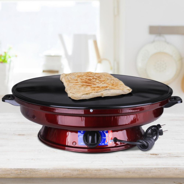 Uğur Büyük Boy Elektrikli 2200 W Termostatlı Katmer Gözleme Yufka Sacı