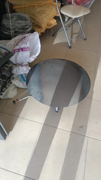 Güryan katlanır ayaklı Tüplü Saç 70 cm Gözleme Katmer yufka Sacı - 2