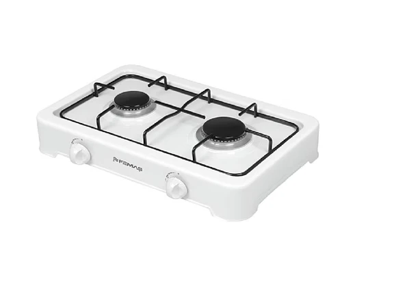 Femaş OC 200 2 Gözlü Beyaz Set Üstü Ocak