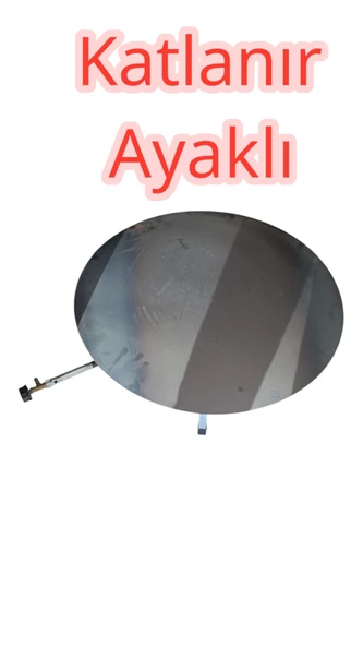 Güryan katlanır ayaklı Tüplü Saç 70 cm Gözleme Katmer yufka Sacı