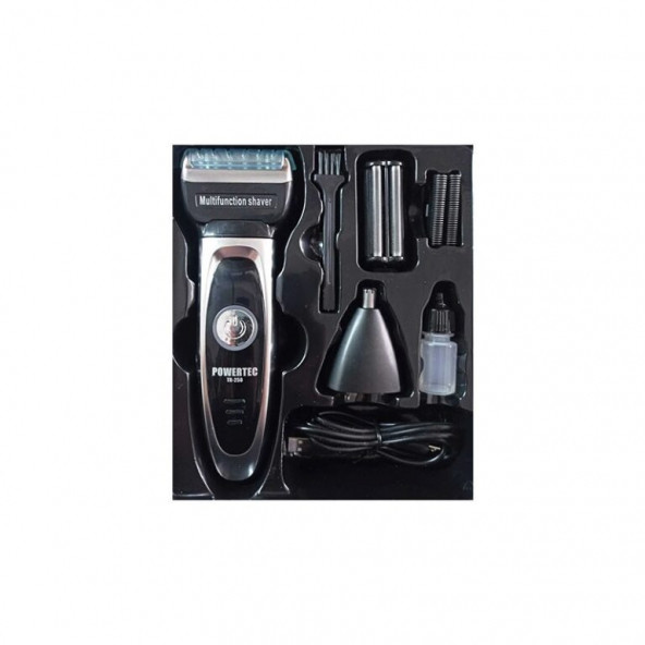 Powertec TR-250 Traş Makinesi Burun Kulak Kıl Makinesi Siyah - 2