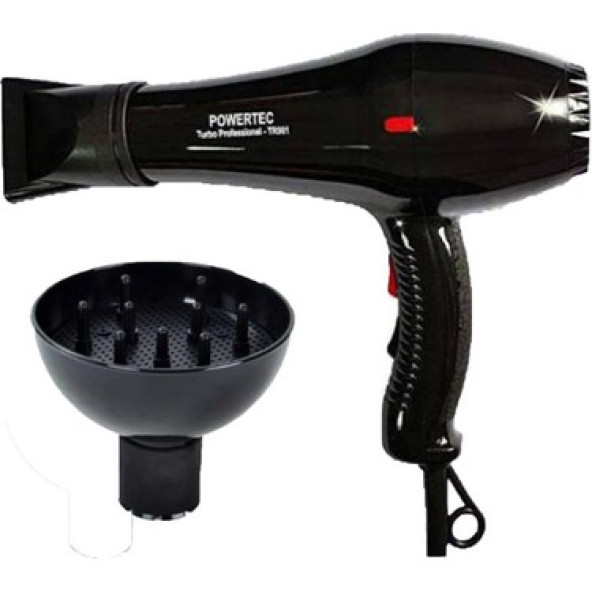 Powertec TR-701 Profesyonel Fön Makinesi + Vigo Başlık - 2