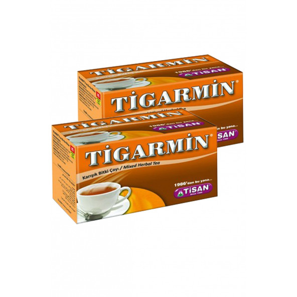 2 Kutu Tisan Tigarmin Karışık Bitki Süzen Poşet Çay 20 x 2.5 G