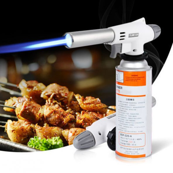 Outdoor Kamp Çakmağı Doldurulabilir Yüksek Basınçlı Torch Pürmüz - 1