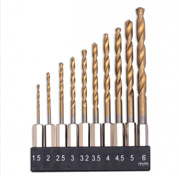 1-4 Bits Saplı Hss Matkap Uçu Seti 10Lu - 1