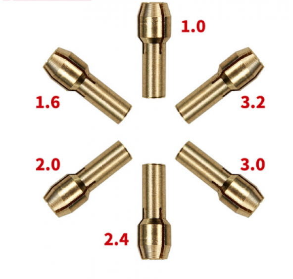 Gravür Aletleri Mini Matkap için 6 Adet Penset