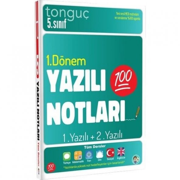 Tonguç 5. Sınıf Yazılı Notları 1. Dönem 1.+2. Yazı