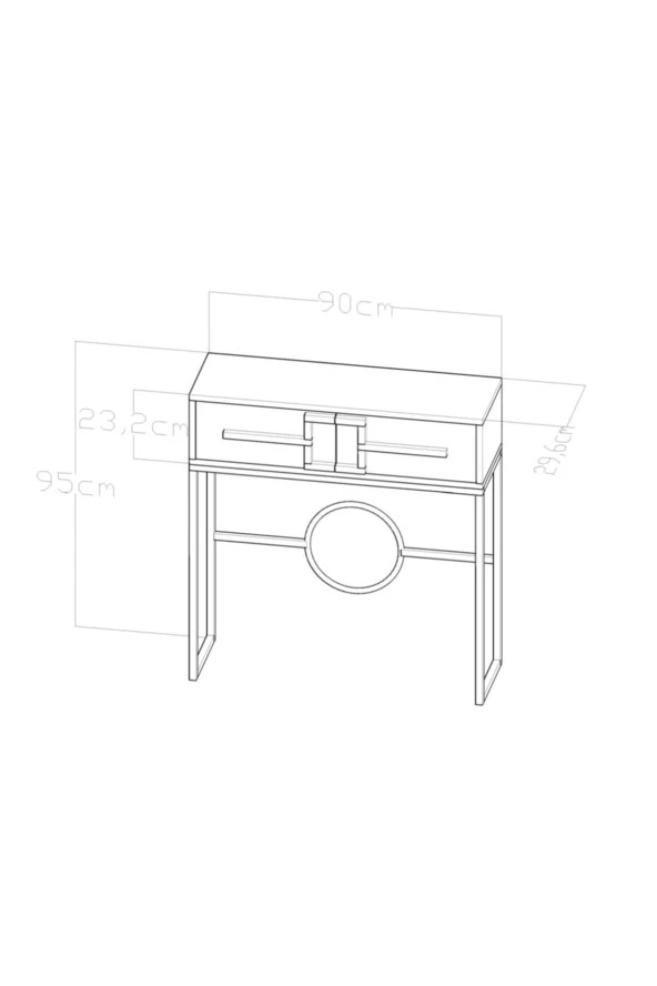 Givayo Mobilya Isabella Dresuar 90 cm - 4
